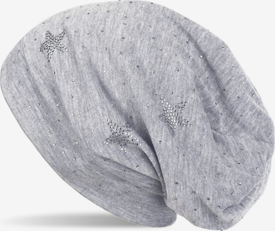 styleBREAKER Mütze 'Beanie mit Strass Sterne' in 54-64 in graumeliert, Produktansicht