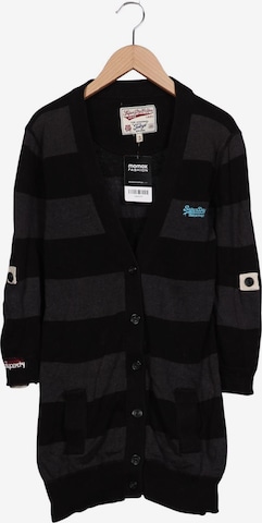 Superdry Strickjacke S in Schwarz: Vorderseite