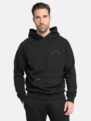 Squeqo Sweatshirt 'Cotton 435 GSM' in Black: front