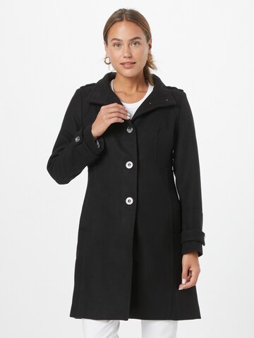 Wallis Between-Seasons Coat in Black: front