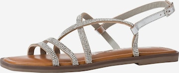 TAMARIS Sandalen met riem in Zilver: voorkant