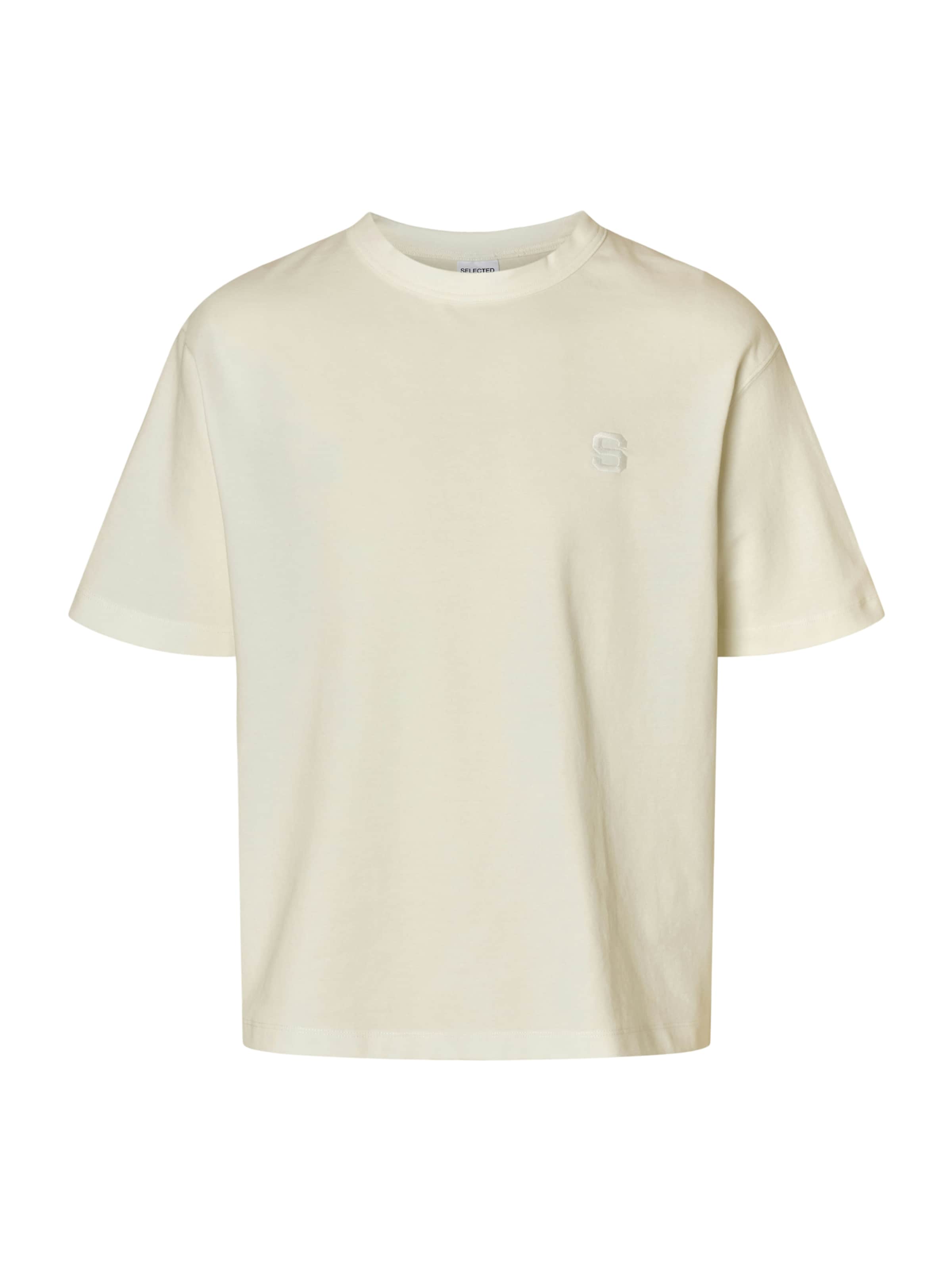 SELECTED - Camiseta 'SLHChester' en beige: frente