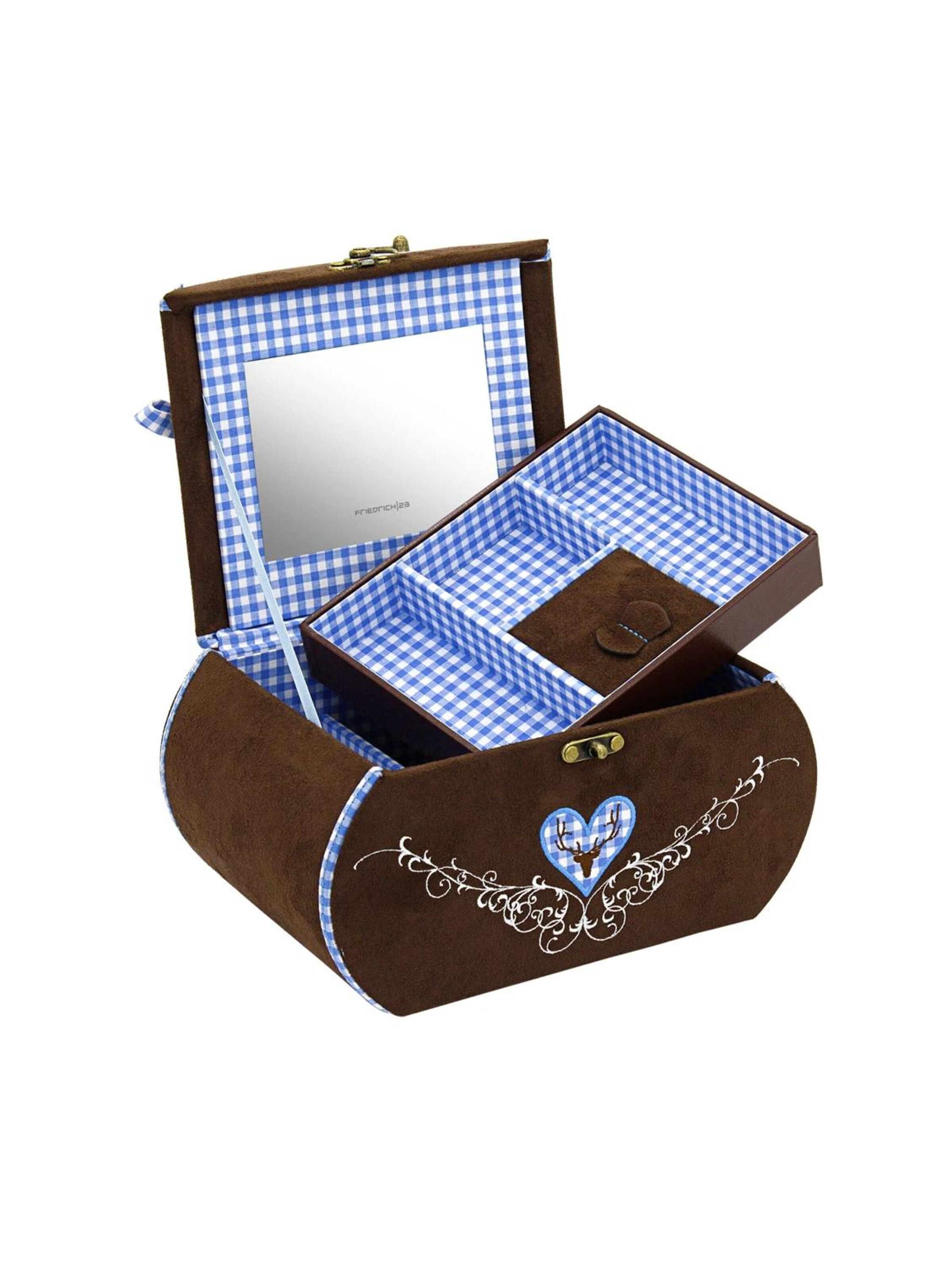 Friedrich23 Etui 'BAVARIA Schmuckkasten' in Blauw