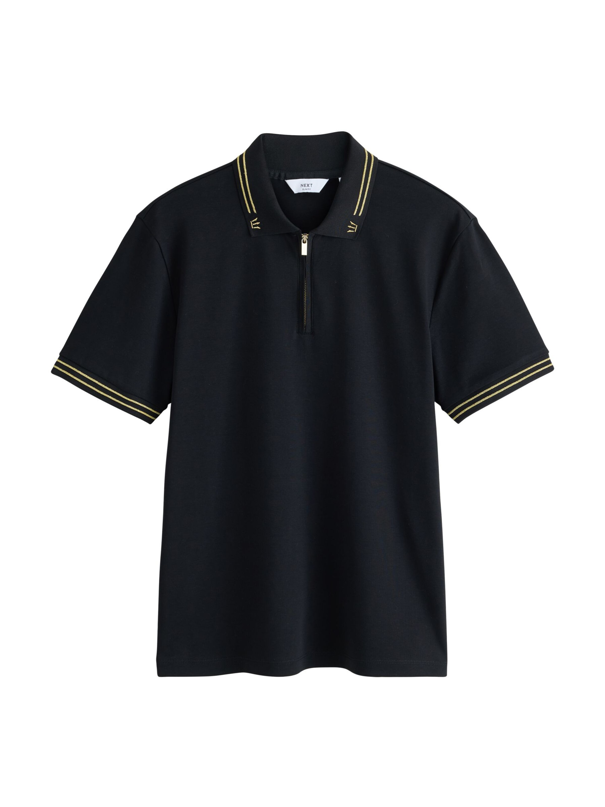 Next Shirt in Black: front