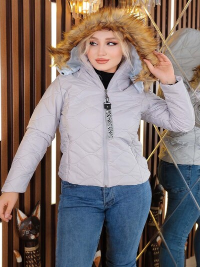 MODAMIHRAM Winterjacke‌ in XXL in grau, Produktansicht