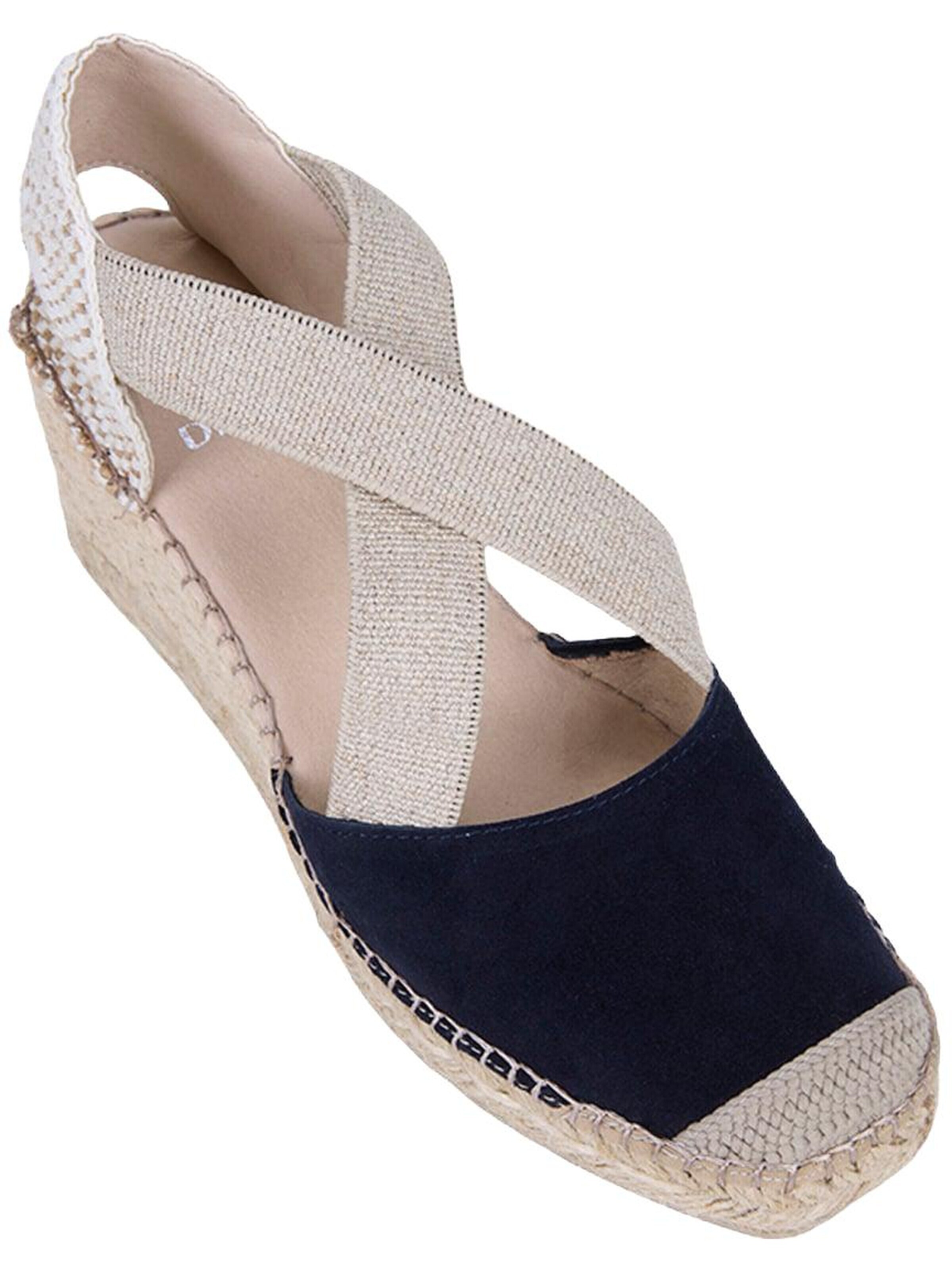 Desa Espadrilles 'Keil-Espadrilles' in Blauw: voorkant