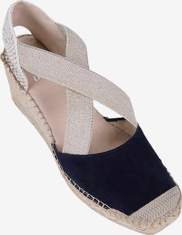 Desa Espadrilles 'Keil-Espadrilles' in Blauw: voorkant