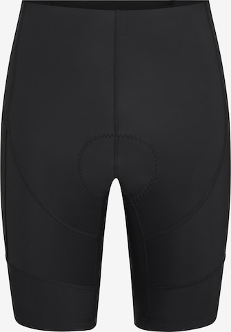 ZIENER Skinny Workout Pants 'NIBA X-Wool' in Black: front