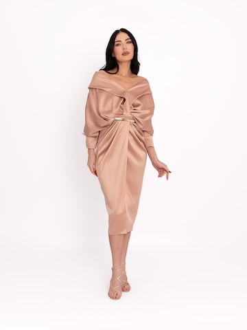 acob a porter Abendkleid‌‌‌‌‌‌‌‌‌‌ in Beige