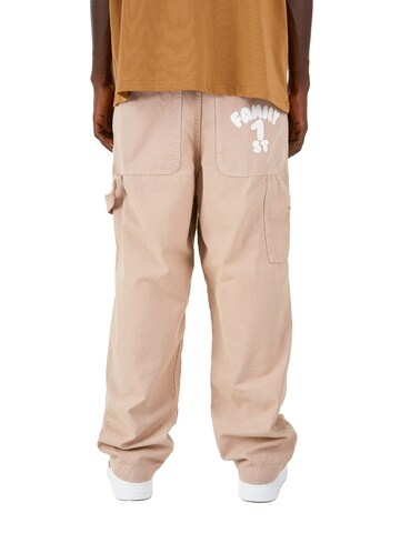 FAMILY 1ST FAMILY 4EVER Wide leg Jeans 'Hard Working' in Brown