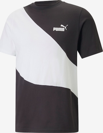 PUMA - Camisa funcionais 'POWER' em preto: frente