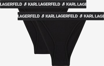 Slip Karl Lagerfeld en noir : devant