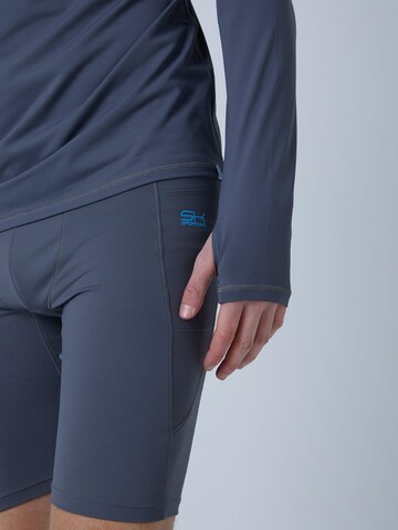 SPORTKIND Performance shirt 'Langarmshirt High-Neck' in Grey
