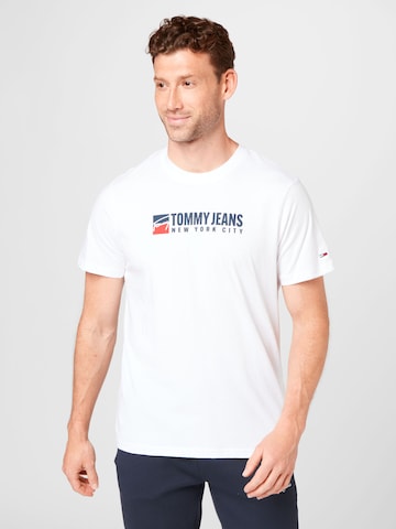 Tommy Jeans T-shirt i vit: framsida