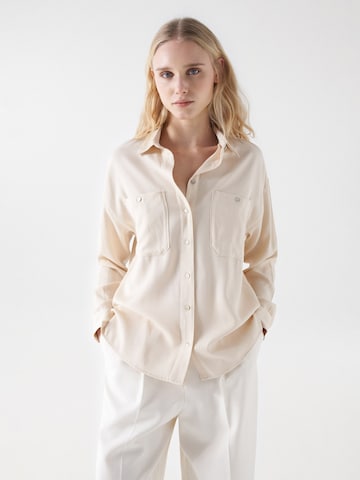 Salsa Jeans Blouse in Beige: front