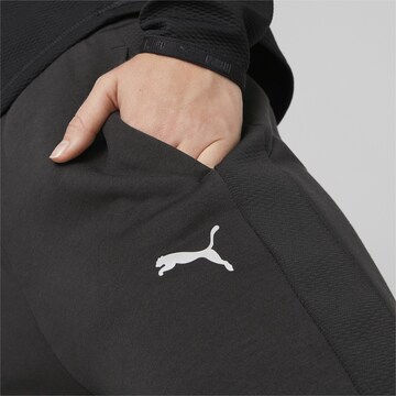 PUMA Slimfit Sportbroek 'EVOSTRIPE' in Zwart