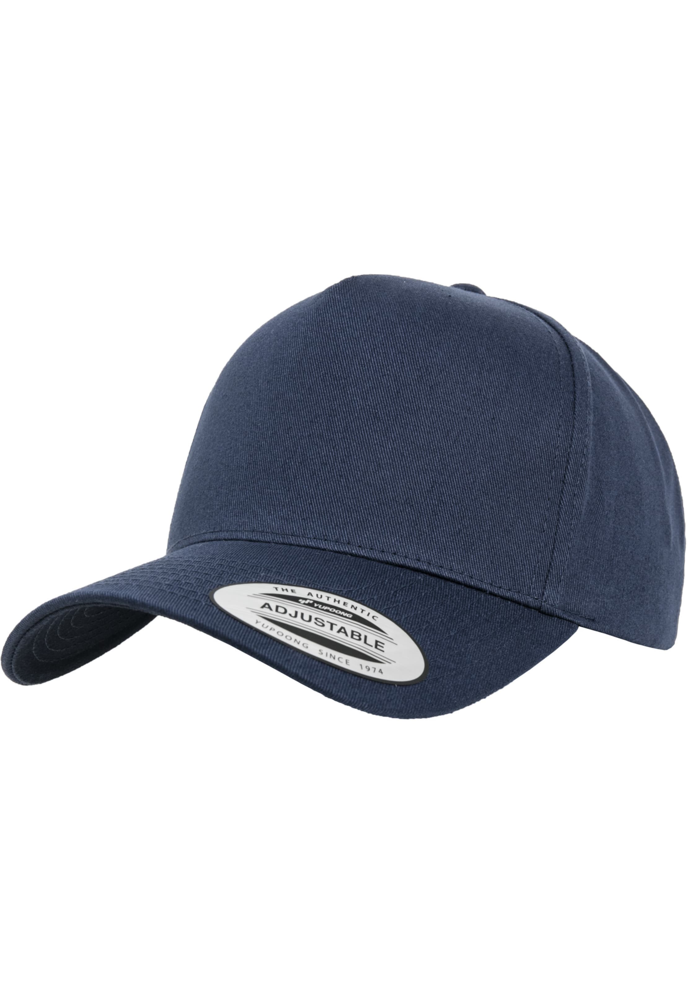 Flexfit Cap in Blau: Vorderseite