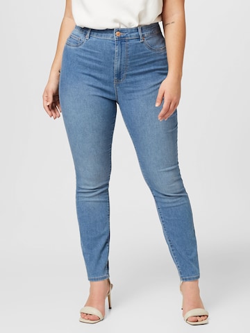 ONLY Carmakoma Skinny Jeans 'Kila' in Blue: front