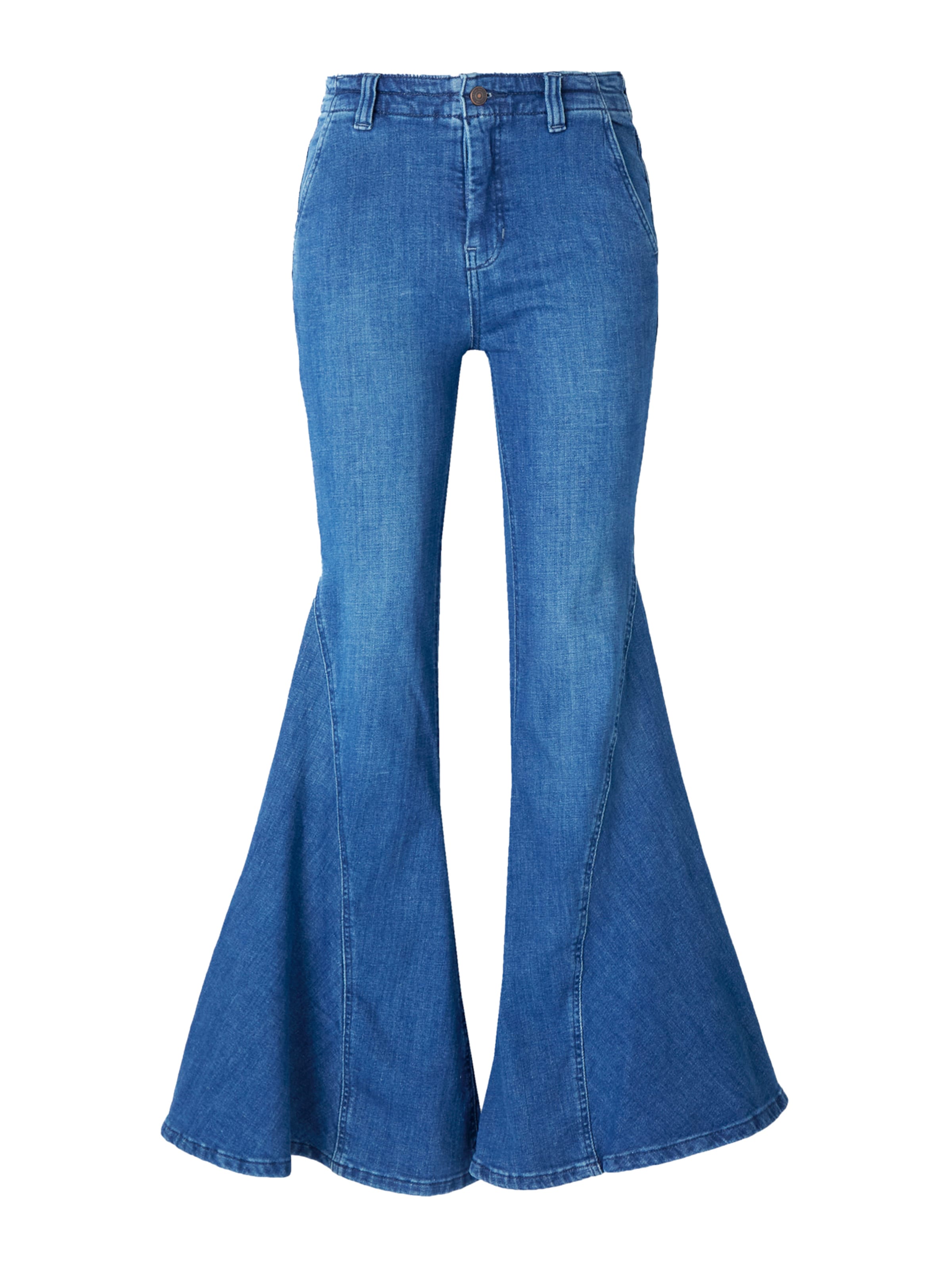 Free People Flared Jeans in Blau: Vorderseite