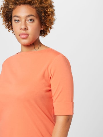 Lauren Ralph Lauren Plus - Camiseta 'JUDY' en naranja