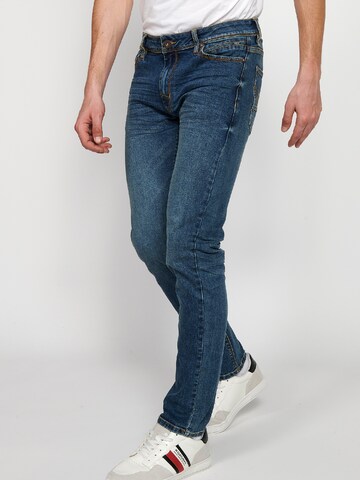 KOROSHI Regularen Kavbojke | modra barva