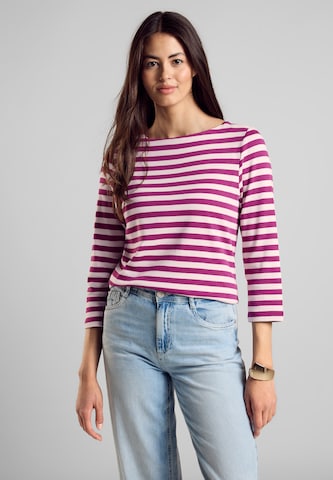 STREET ONE Shirt in Lila: Vorderseite