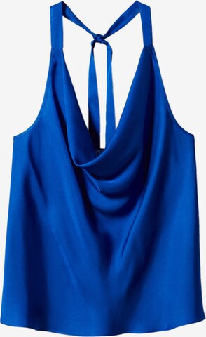 MANGO Blouse 'CAMINO' in Blauw: voorkant