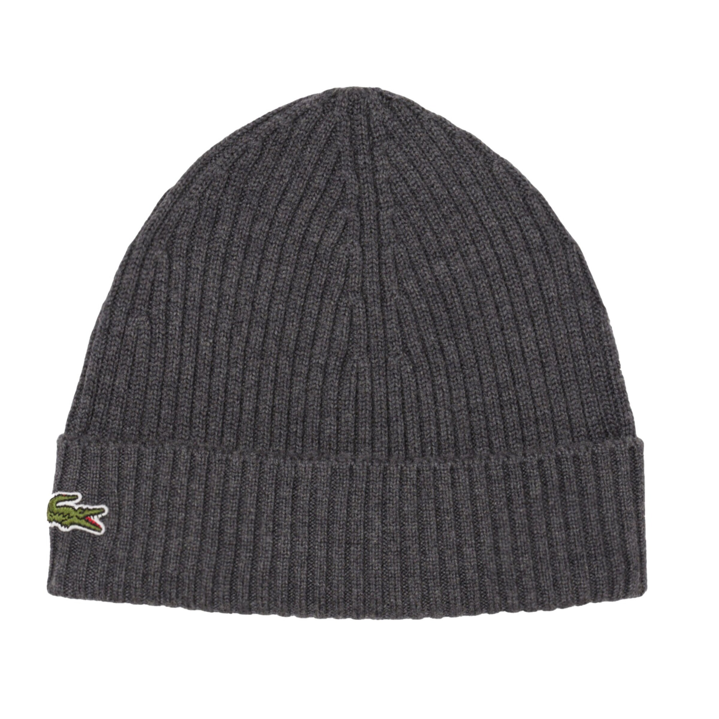 LACOSTE Beanie in Grey: front