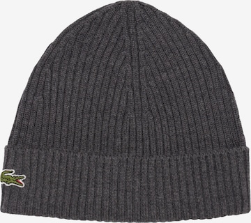 LACOSTE Beanie in Grey: front