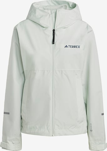 ADIDAS TERREX - Chaqueta de montaña en verde: frente