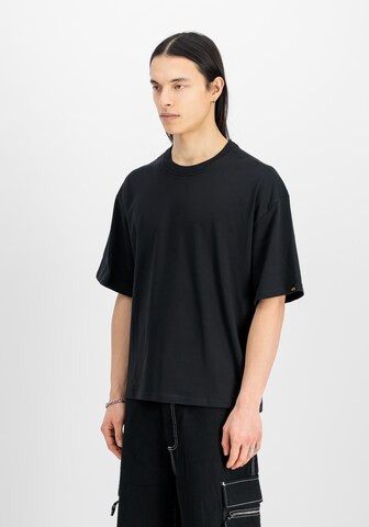 ALPHA INDUSTRIES Футболка 'Aloha Flower' в Черный