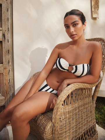 Next Bandeau Góra bikini w kolorze czarny