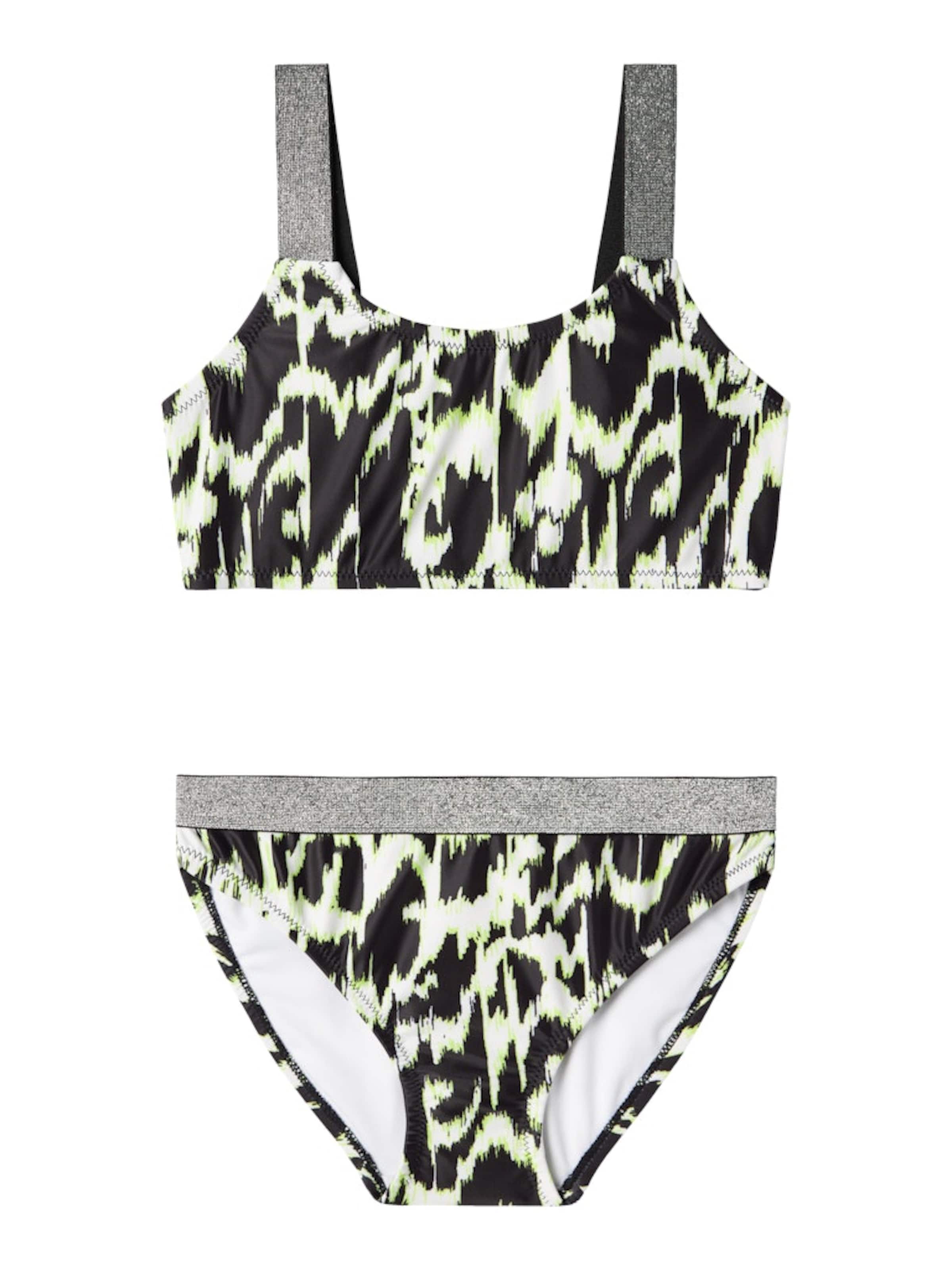 NAME IT Bustier Bikini 'ZERIA' - fekete: elől