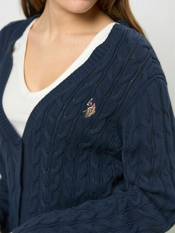 Geacă tricotată ' UW V-neck ' de la U.S. POLO ASSN. pe albastru