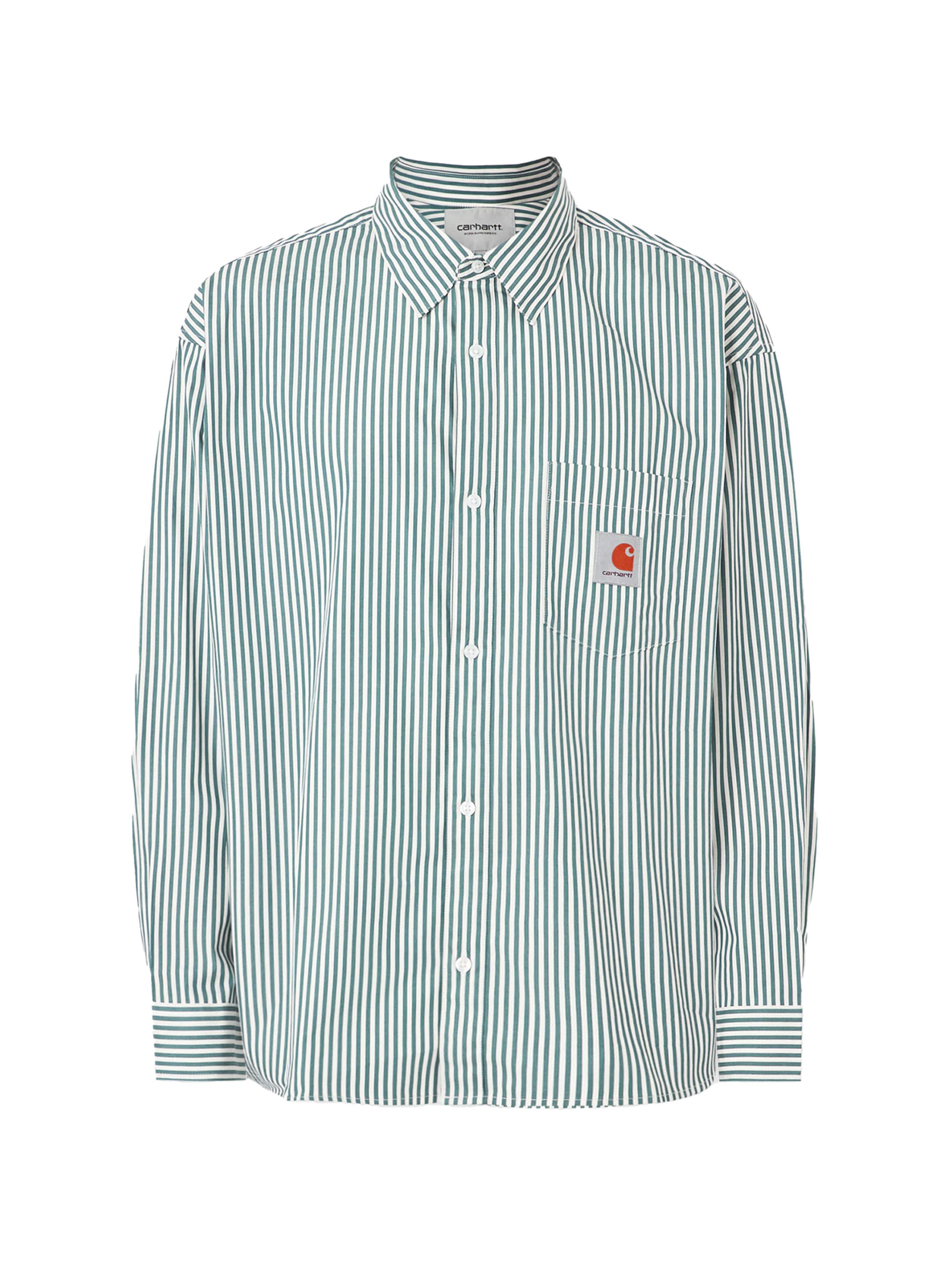 Carhartt WIP Hemd 'Daldry' in jade / weiß, Produktansicht