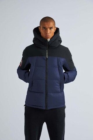 JACK1T Outdoorjas in Blauw: voorkant