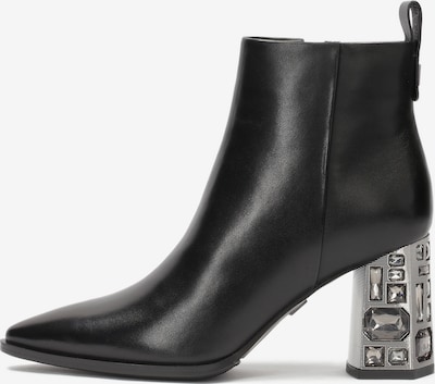 Kazar Bottines en noir / argent, Vue avec produit