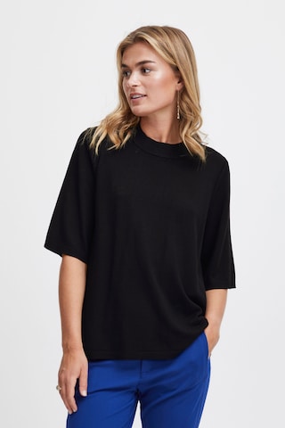 Fransa Sweater in Black: front