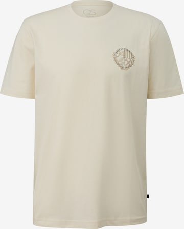 T-Shirt QS en beige : devant