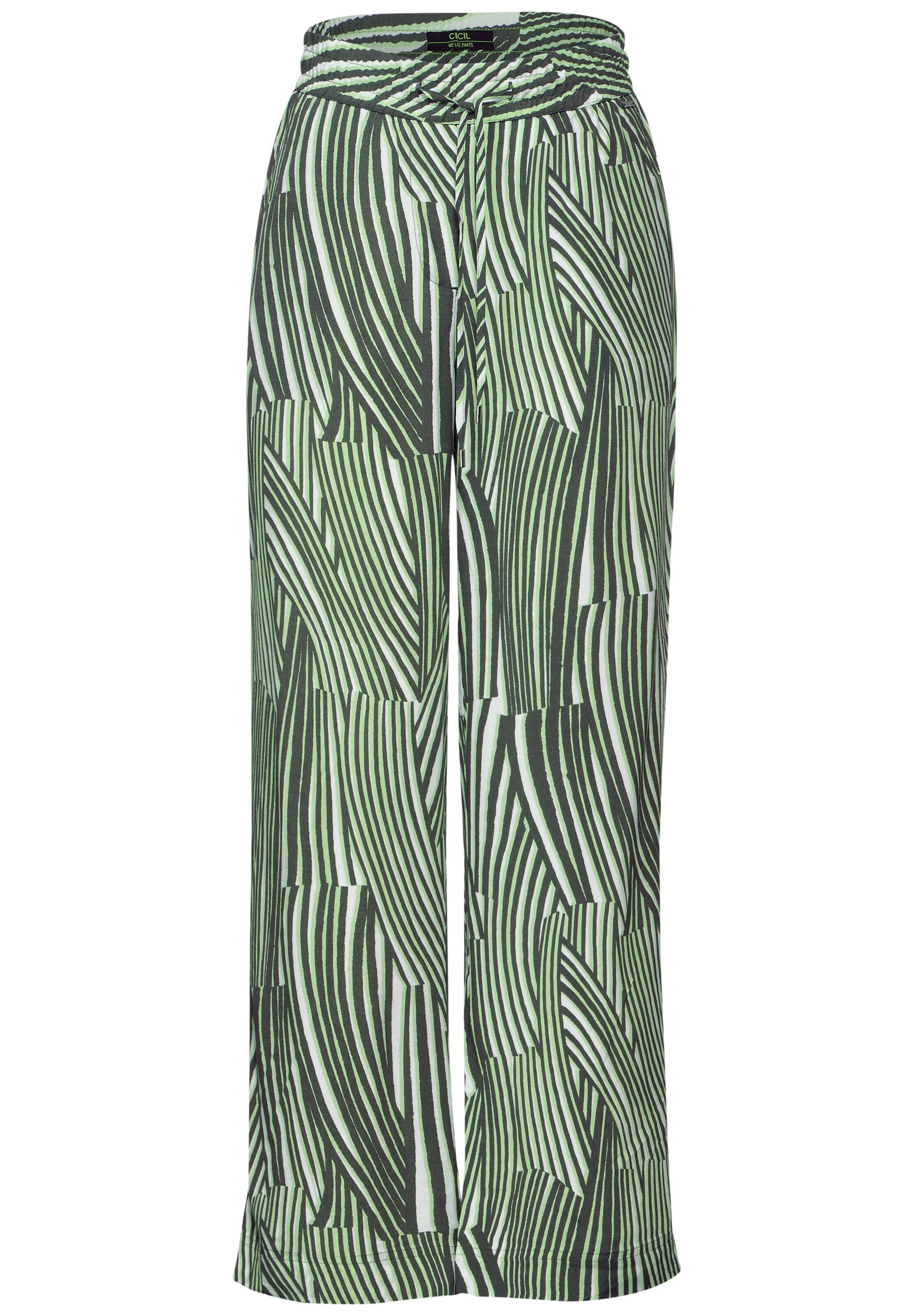 CECIL Wide Leg Hose in Grün: Vorderseite