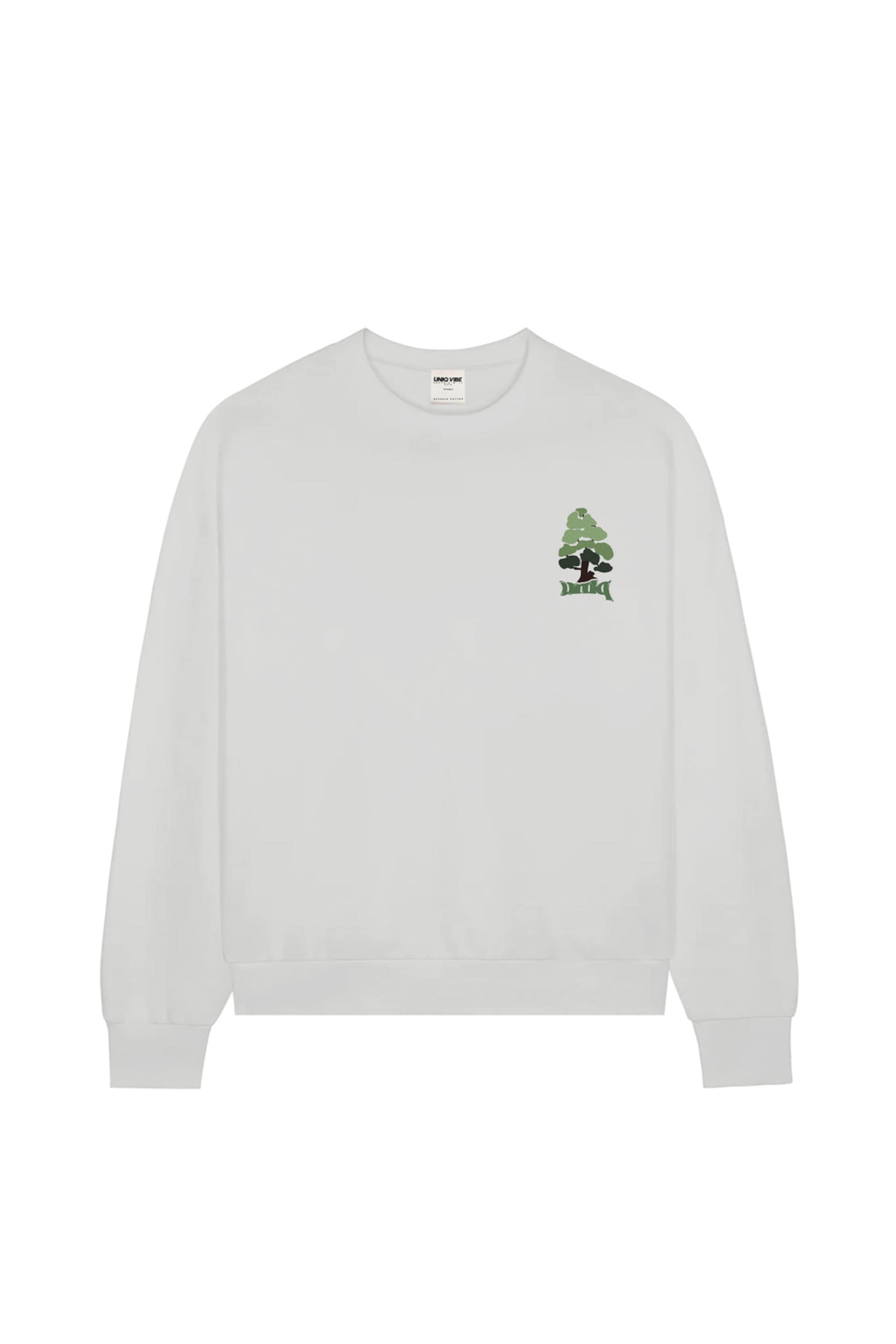 UNIQVIBE Sweatshirt in Wit: voorkant