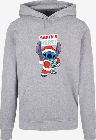 ABSOLUTE CULT Sweatshirt 'Lilo And Stitch - Santa Is Here' in Grau: predná strana