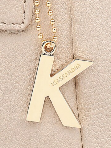 Borsa a mano 'Borsa a mano donna Kassandra con zip - Poliestere 100%' di Kassandra in beige