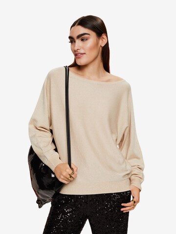 Pull-over ESPRIT en beige : devant