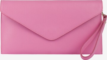 faina Clutch in Pink: front