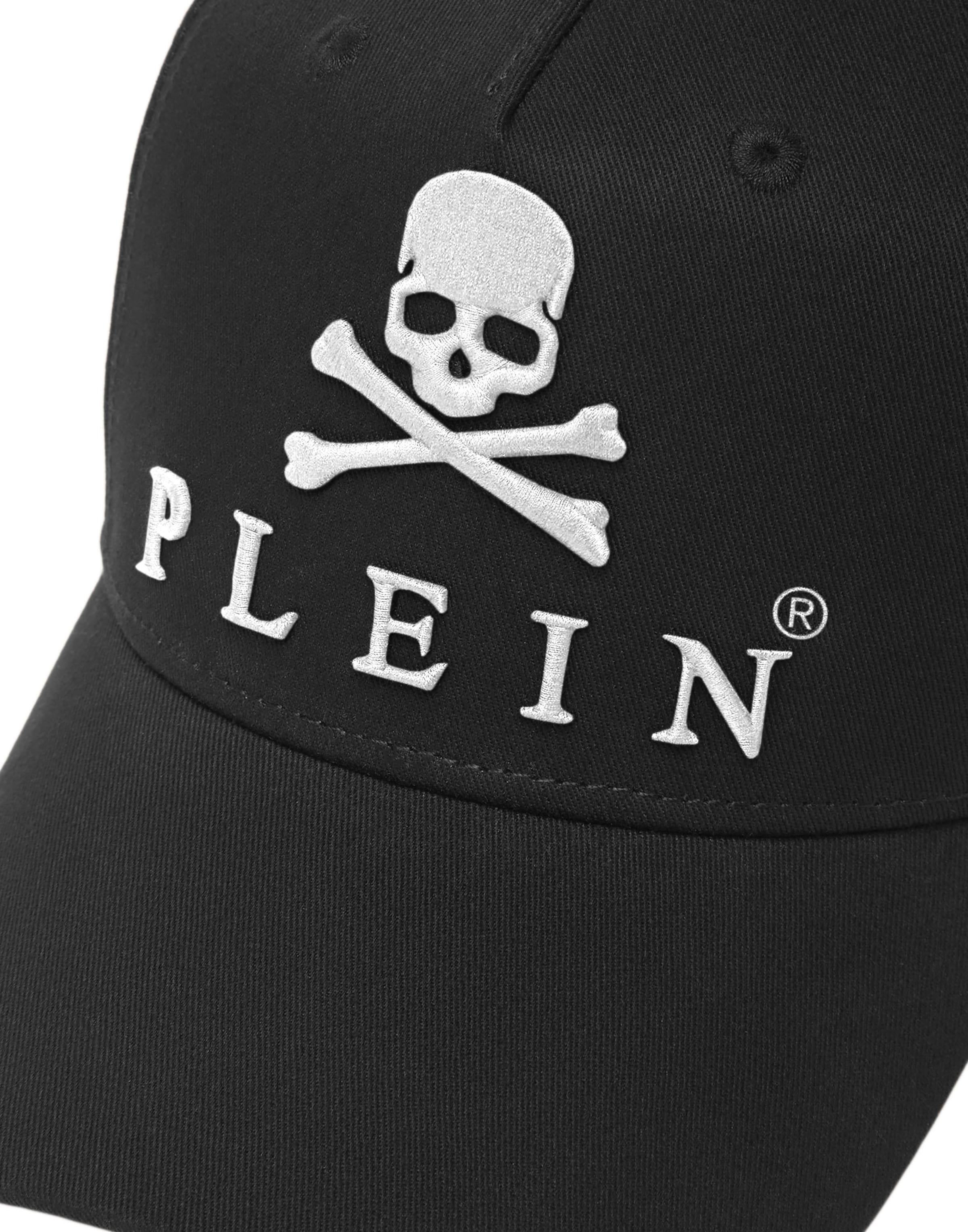 Philipp Plein Cap 'Skull&Bones' in Black