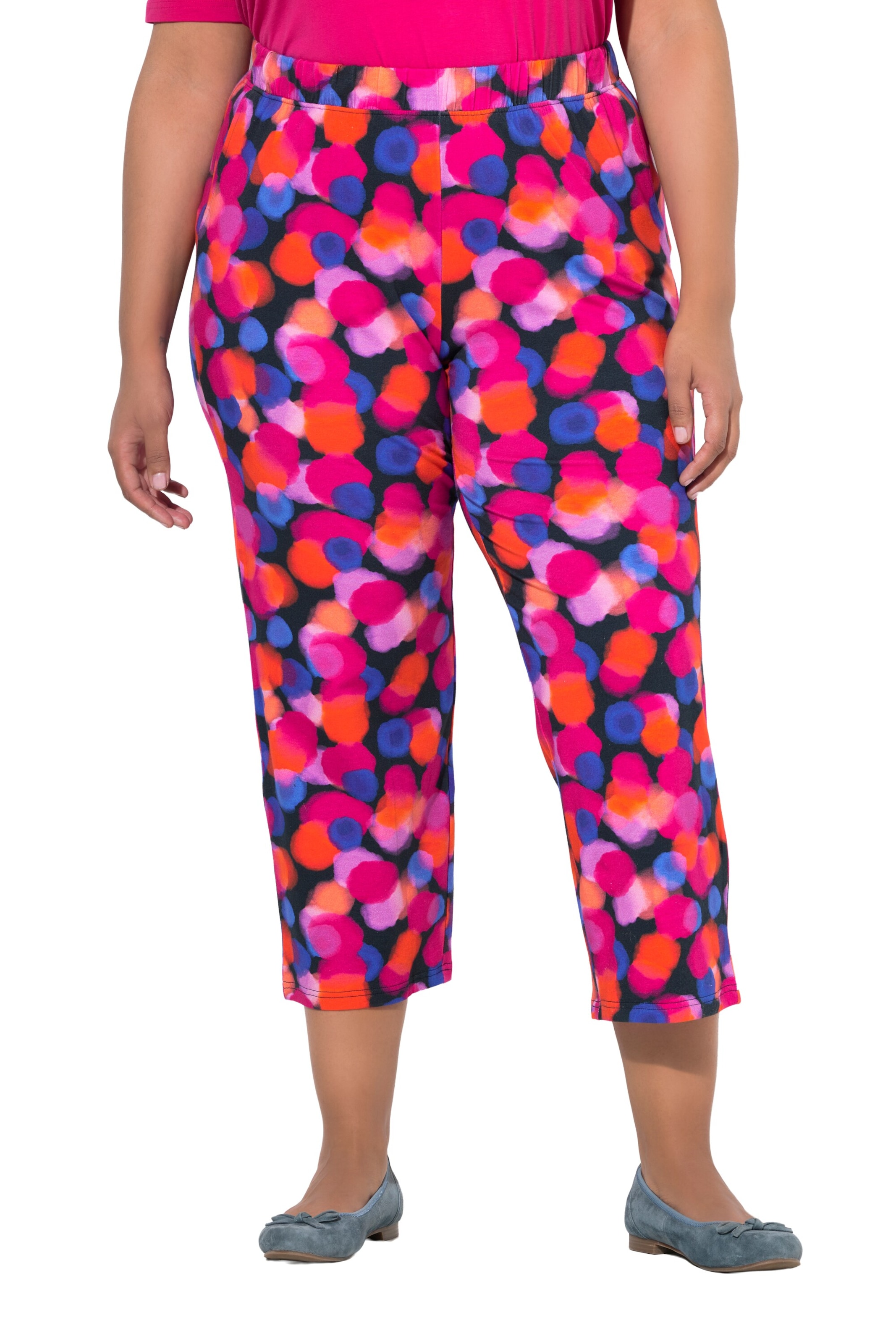 Ulla Popken Regular Broek in Rood: voorkant