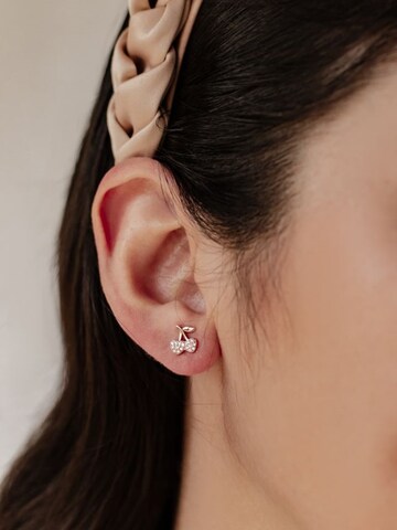 Hey Happiness - Pendientes 'Cherry Pop' en oro