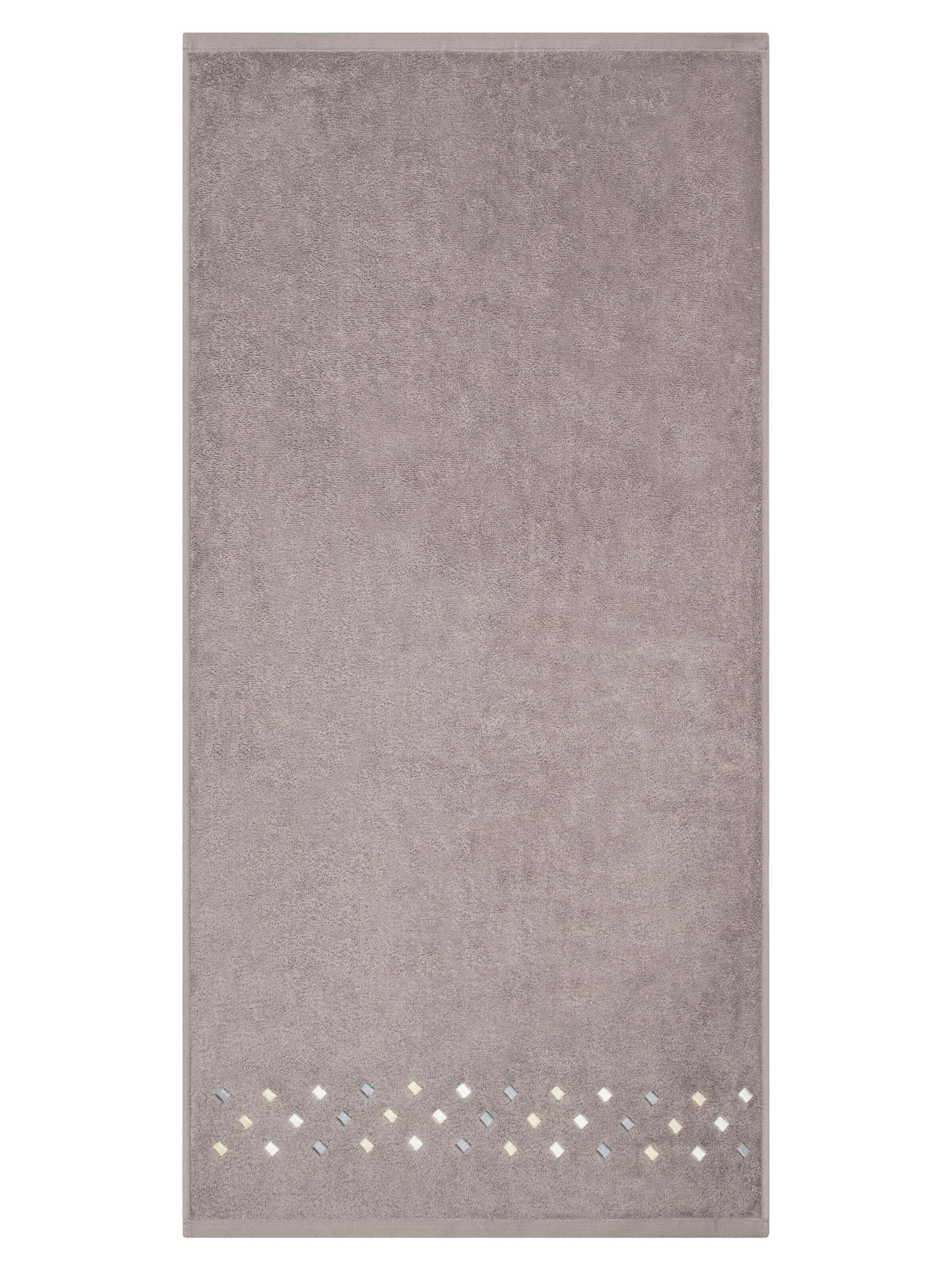 ROSS Towel 'Stoneline' in Grey