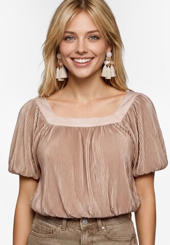 IZIA - Blusa en beige: frente